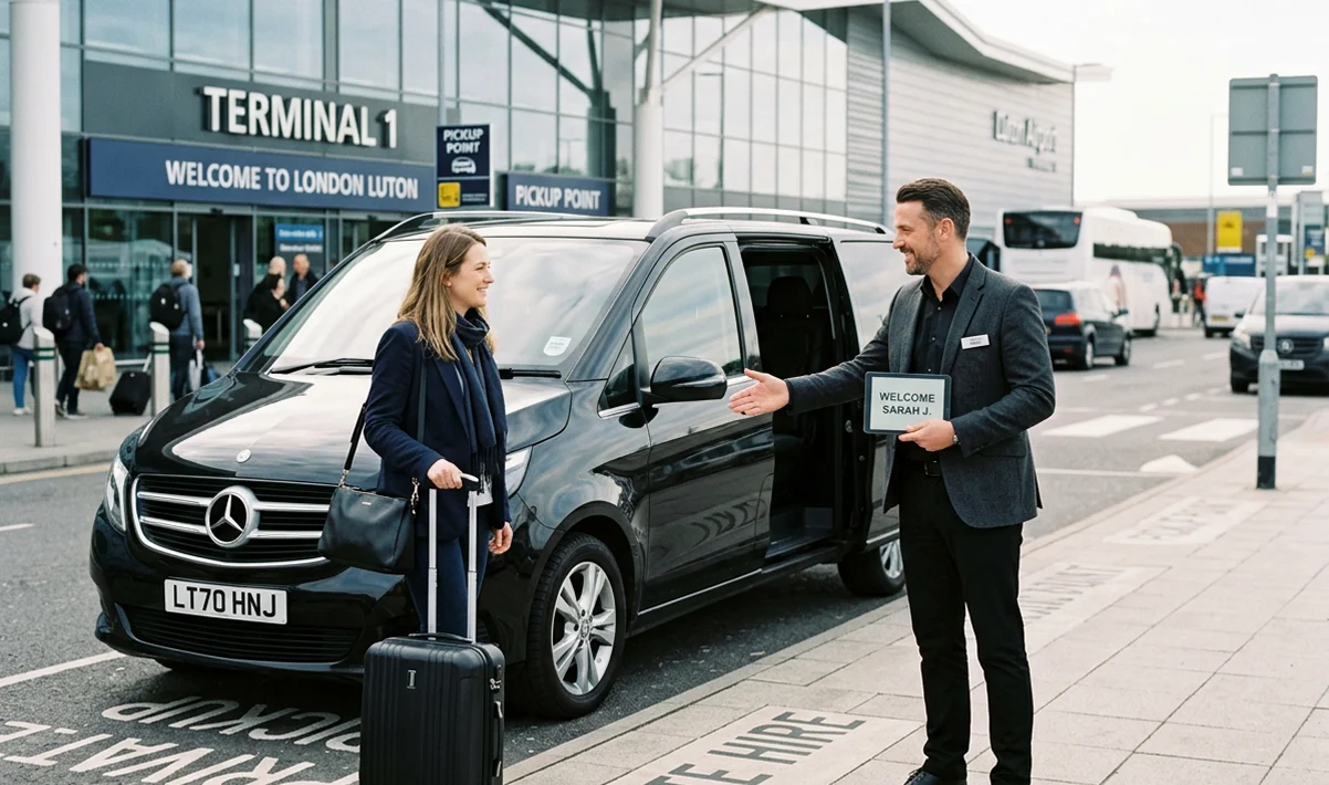 passengers at luton airport
