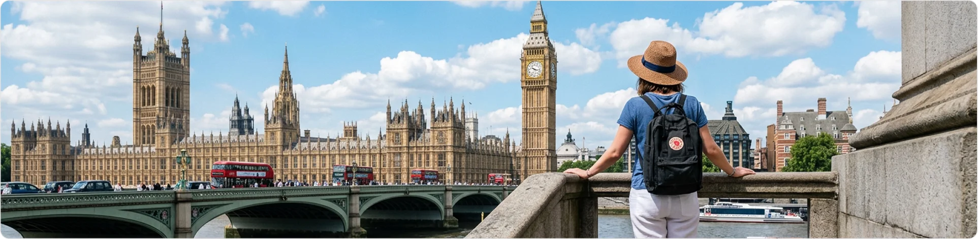 he viewpoint is from Westminster Bridge looking across the River thames