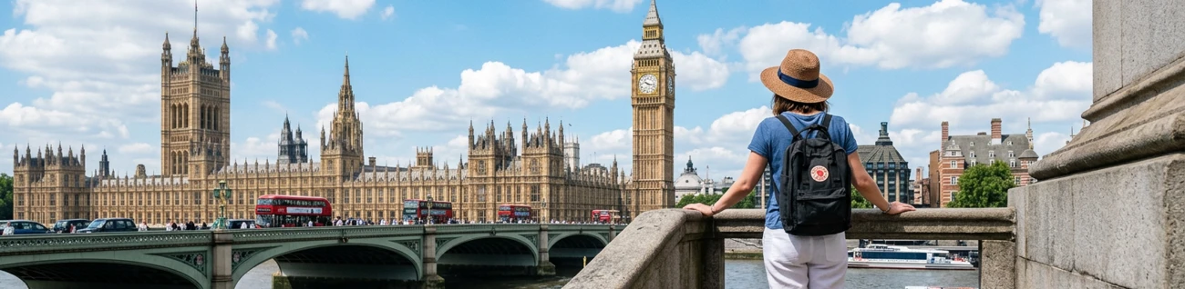 tourist at westminster